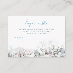 Cartão De Informações É preciso uma Fralda de Chá de fraldas da Vila Raf