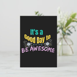 Cartão De Informações É um bom dia para ser incrível