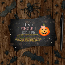 É um Ghoul! Chá de fraldas de Halloween de Pequeno