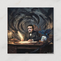 Edgar A. Poe Compondo O Corvo Em Sonhos Góticos