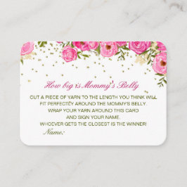 Cartão De Informações Editável como grande é a placa de Mamãe