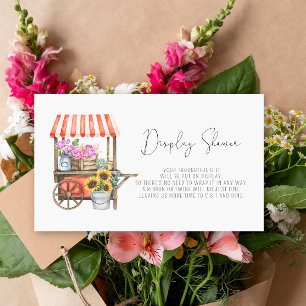 Cartão De Informações Ela está fresca do mercado - Exibir Chuveiro