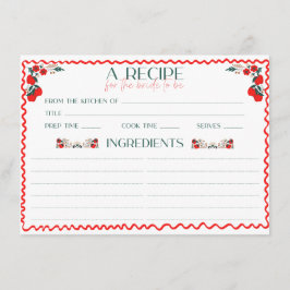 Cartão De Informações Ela está fresca fora da receita do Chá de panela d