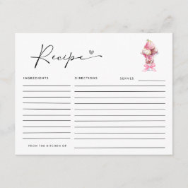 CARTÃO DE INFORMAÇÕES ELA FOI ENTUSIASMADA CHÁ DE PANELA