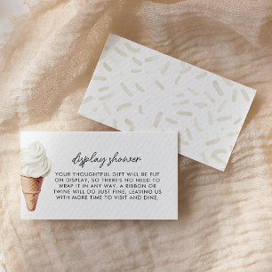 Cartão De Informações Ela foi esfregada no Chá da Vanilla.