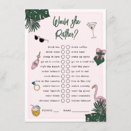 Cartão De Informações Ela Preferencialmente Retro Resort Bachelorette?