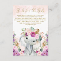 Elefante Tropical Roxo Traga um Livro