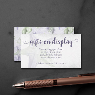 Cartão De Informações Elegância Costeira   Exibição de Presentes da Estr