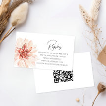 Elegant Boho Floral Chá de panela Gift Registry