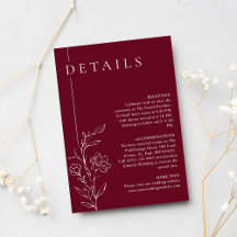 Elegante Arte Floral em Linha Detalhes de Casament