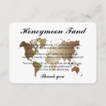 Cartão De Informações Elegante Black Honeymoon Fundo mundial do mapa C<br><div class="desc">Mapa Mundial do Fundo de Lua Negra Elegante</div>