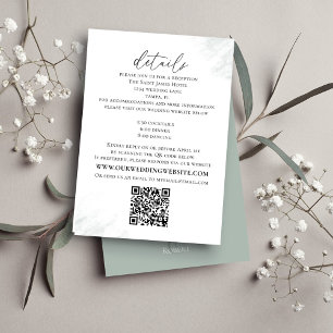 Cartão De Informações Elegante Eucalyptus Detalhes Simples do Site Códig