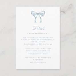 Cartão De Informações Elegante Floral Wreath Crest | Casamento Monograma