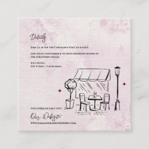 Cartão De Informações Elegante Ilustração de Café Esboçado Detalhes do C