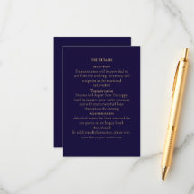 Elegante Navy & Gold Art Deco Personalizado