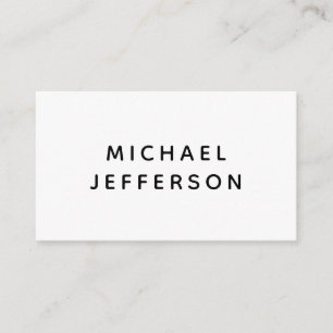 Cartão De Informações Elegante Preto Branco Personalizado Personalizado