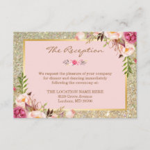 Elegante Recepção de Casamento Floral Rosa com Bri