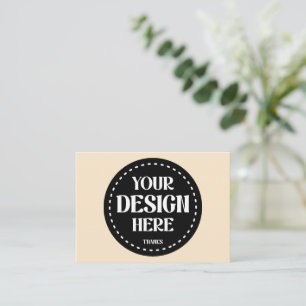 Cartão De Informações Elegante, refinado, elegante e minimalista