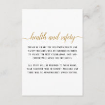 Elegante Segurança e Saúde de Casamento em Script 