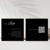 Elegante Sofisticado Código QR Estiloso na parte d