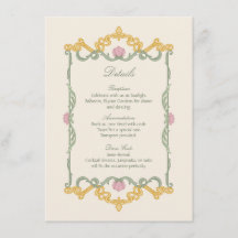 Elegante Verde Salvia e Art Nouveau Dourado