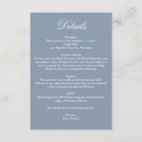 Elegantes Detalhes de Casamento Minimalista em Azu