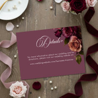 Elegantes Detalhes Florais Macios e Burgundy