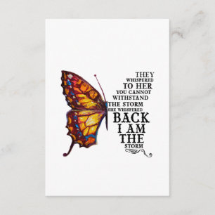 Cartão De Informações Eles A Sussurraram. Você Não Pode Suportar A Tempe