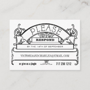 Cartão De Informações Email de resposta em quadro chalkboard ou placas d