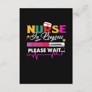 Cartão De Informações Enfermeira Em Curso Enfermeira Engraçada Enfermei