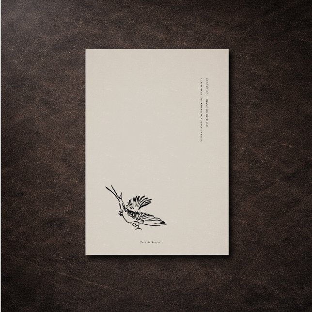 Cartão De Informações Envelope Inserir Enclosure Card- Dark Academia (Criador carregado)