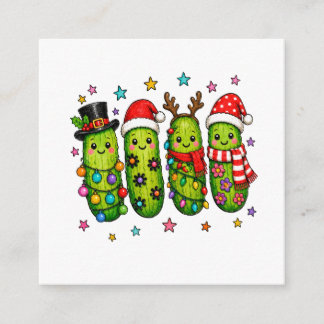 Cartão De Informações Equipe do Pepino de Natal