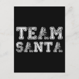 Cartão De Informações Equipe Papai Noel Natal engraçado