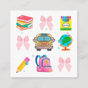 Cartão De Informações Escola Coquette, Camisas de Volta às Aulas, Profes