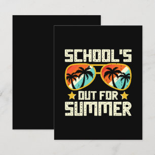 Cartão De Informações Escola Fechada Para o Verão