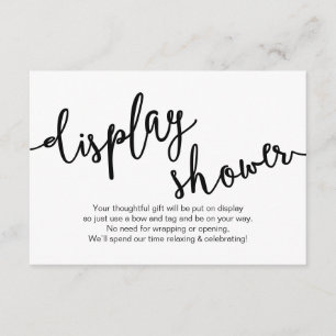 Cartão De Informações Escopo Preto Russo, Chá de Exibição