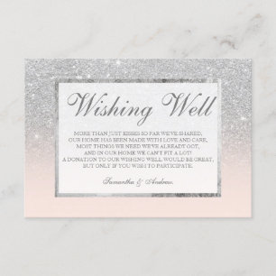 Cartão De Informações Esfregar ombre com brilho no fígado desejando um b