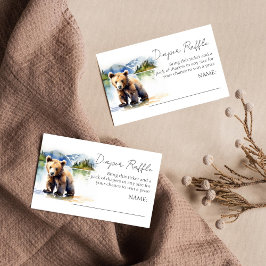 Cartão De Informações Espingarda de fralda de chá de fraldas de espera i