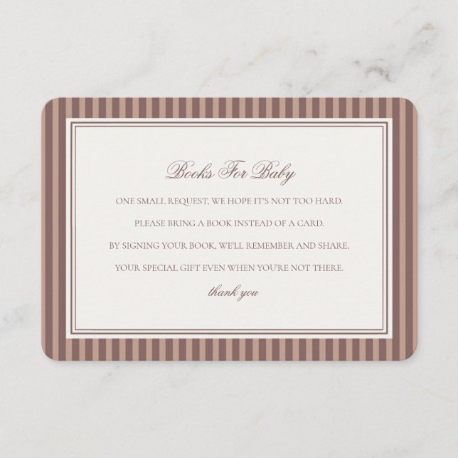 Cartão De Informações Espresso Martini Baby Brewing Books For Baby Showe (Frente)