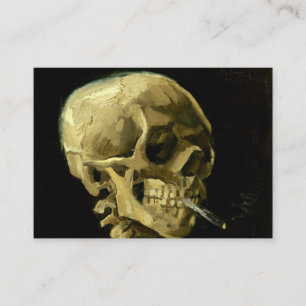 Cartão De Informações Esqueleto de Fumagem de Van Gogh