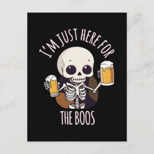 Cartão De Informações Esqueleto Kawaii Halloween Oktoberfest