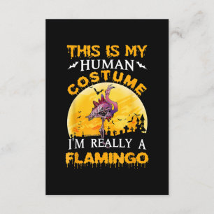 Cartão De Informações Esta É A Minha Figurinha Humana De Flamingo Hallow