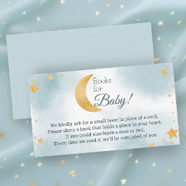 Cartão De Informações Estamos sobre a Lua Livros para o Menino Chá de Be