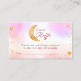 Cartão De Informações Estamos sobre o Chá de fraldas da Fralda da Lua Ra