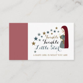 Cartão De Informações Estrelas de queda elegantes, Registro de presentes