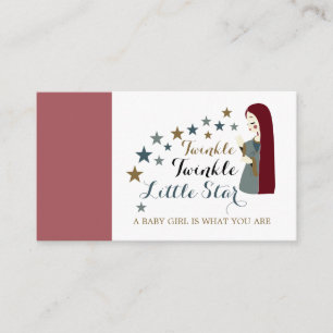 Cartão De Informações Estrelas de queda elegantes, Registro de presentes