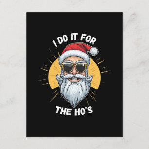 Cartão De Informações Eu faço isso para os Ho s Natal engraçado santa