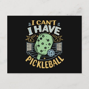 Cartão De Informações Eu Não Posso Ter Pickleball