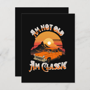 Cartão De Informações Eu não sou velho, sou clássico