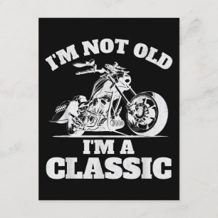 Cartão De Informações Eu não sou velho sou um clássico - Dia de os pais 